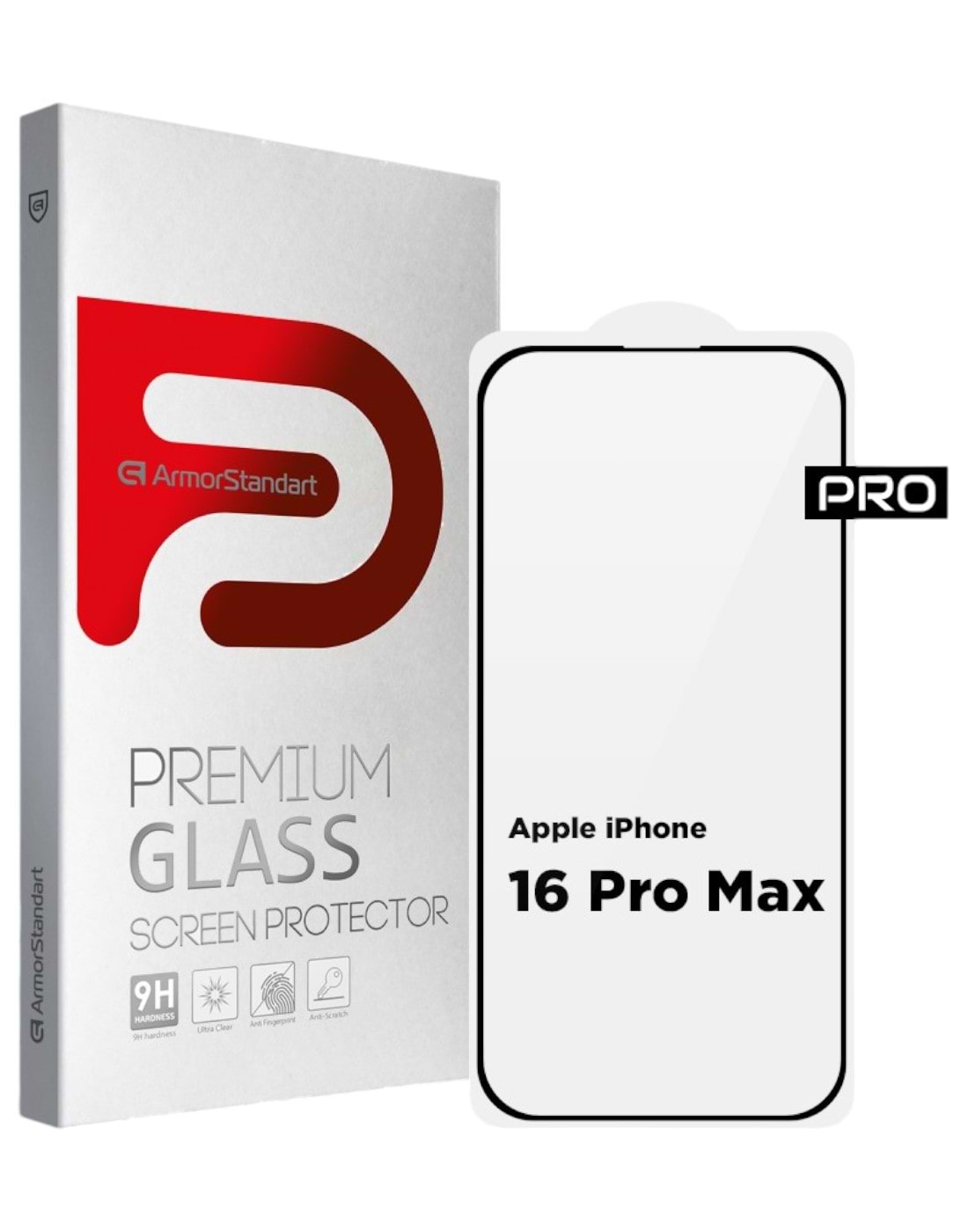 Купить Защитное стекло для смартфона Armorstandart Pro for Apple iPhone 16 Pro Max (ARM78511) - Фото 1 Защитное стекло для смартфона Armorstandart Pro for Apple iPhone 16 Pro Max (ARM78511) - Фото 1