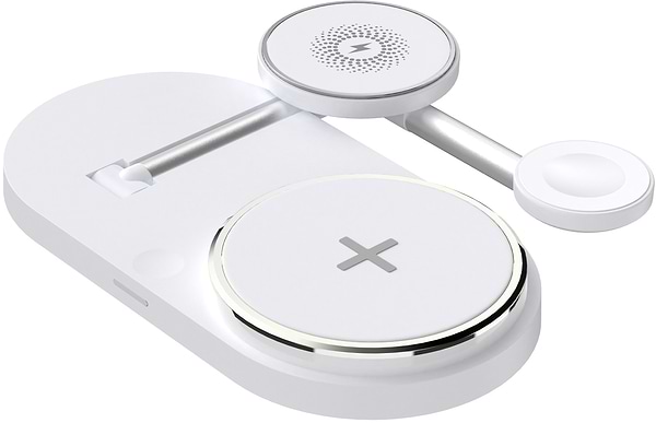 Фото - Бездротовий зарядний пристрій ArmorStandart H101 3 in 1 Magnetic White (ARM78102)