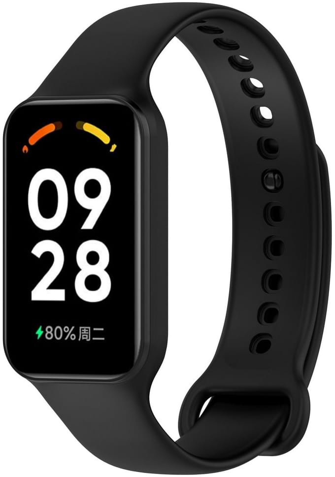 Ремінець для фітнес-браслету Armorstandart for Xiaomi Mi Band 8 Active / Redmi Smart Band 2 Black (ARM73995) - Фото 1