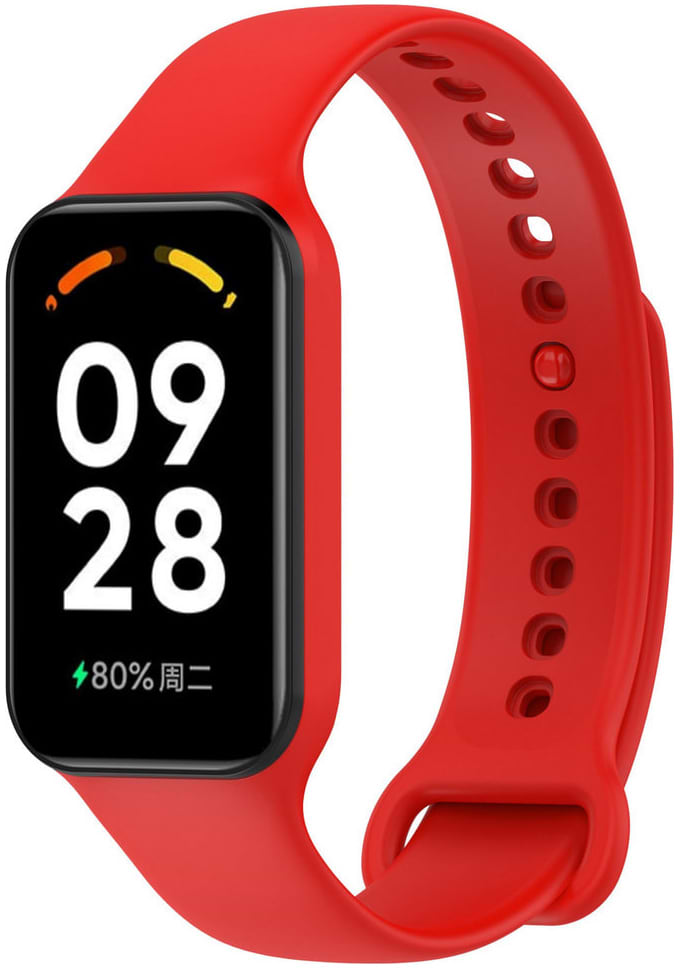 Ремешок для фитнес-браслета Armorstandart for Xiaomi Mi Band 8 Active / Redmi Smart Band 2 Red (ARM74003) - Фото 1