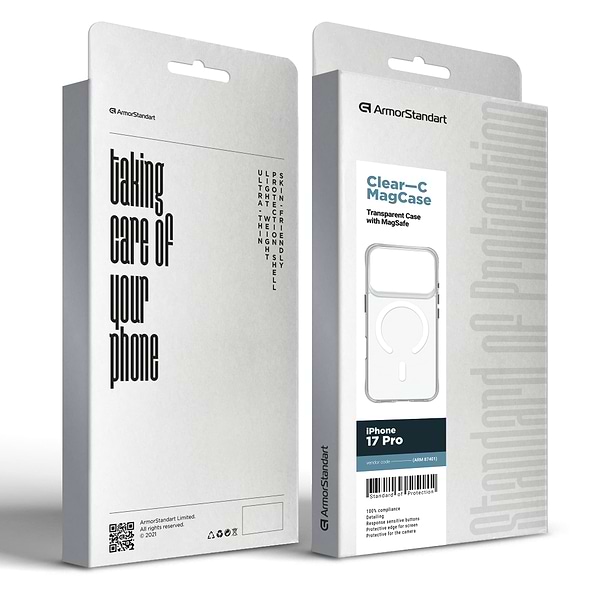 Фото - Чехол для смартфона Armorstandart Clear-C MagCase for Apple iPhone 17 Pro Transparent (ARM87401)