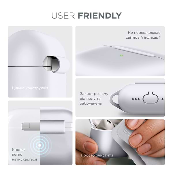 Фото - Чехол для наушников Armorstandart Hang Case for Apple AirPods Pro 3 White (ARM88284)