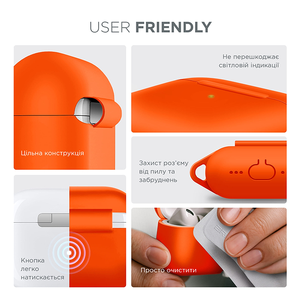 Фото - Уценка - Чехол для наушников Armorstandart Hang Case for Apple AirPods Pro 3 Orange (ARM88278)