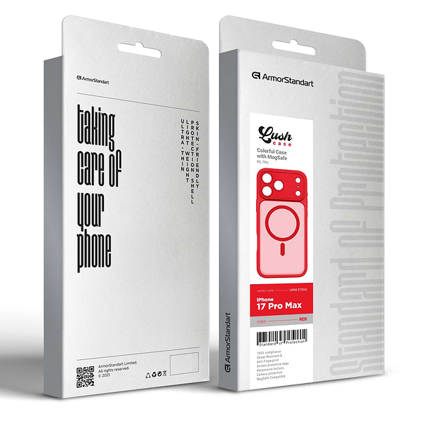 Фото - Чехол для смартфона Armorstandart Lush MagCase for Apple iPhone 17 Pro Max Red (ARM87504)