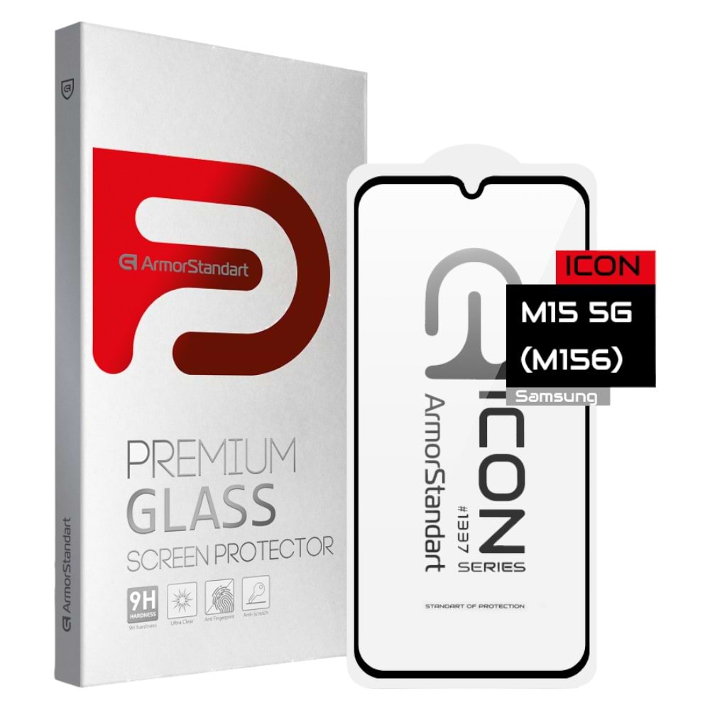 Захисне скло для смартфону Armorstandart Icon for Samsung M15 5G (M156) Black (ARM74367)