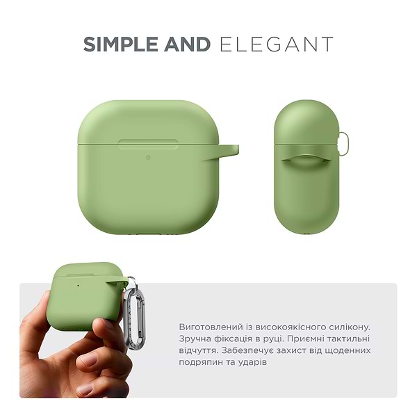 Фото - Чохол для навушників Armorstandart Hang Case for Apple AirPods 4 Matcha Green (ARM81286)