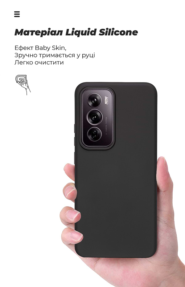 Фото - Чехол для смартфона Armorstandart ICON for OPPO Reno12 Pro Black (ARM77976)