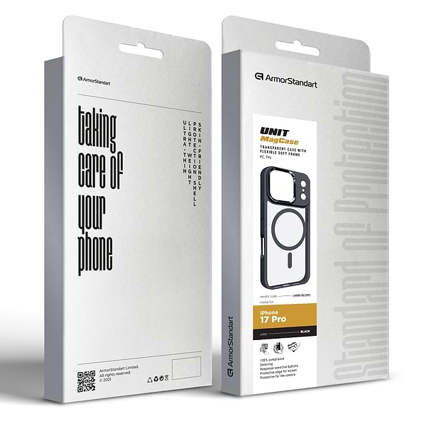 Фото - Чохол для смартфону Armorstandart Unit MagCase for Apple iPhone 17 Pro Black (ARM86289)