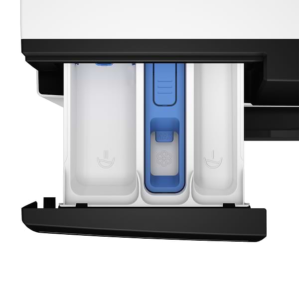 Фото - Комплект техники Beko Стиральная машина с фронтальной загрузкой + Сушильная машина + Комплект креплений для установки в колонну Beko BM3WFSU48415WPBB2 + BM3T48239WPBB2 + NPSKW