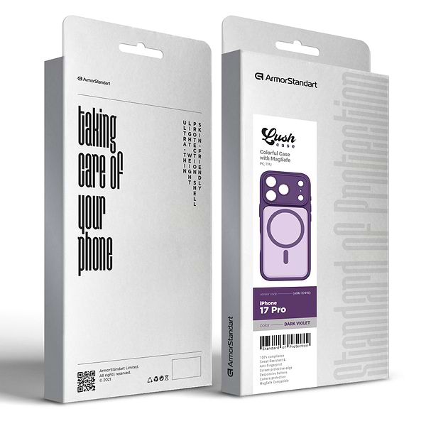 Фото - Чехол для смартфона Armorstandart Lush MagCase for Apple iPhone 17 Pro Dark Violet (ARM87490)