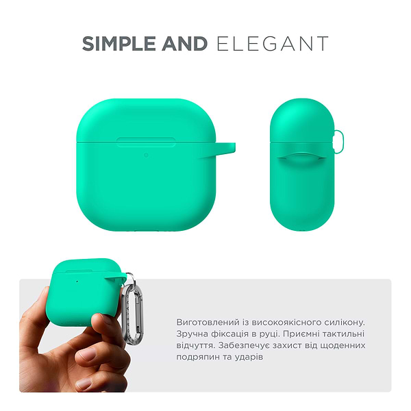 Фото - Чехол для наушников Armorstandart Hang Case for Apple AirPods 4 Mint Green (ARM81287)