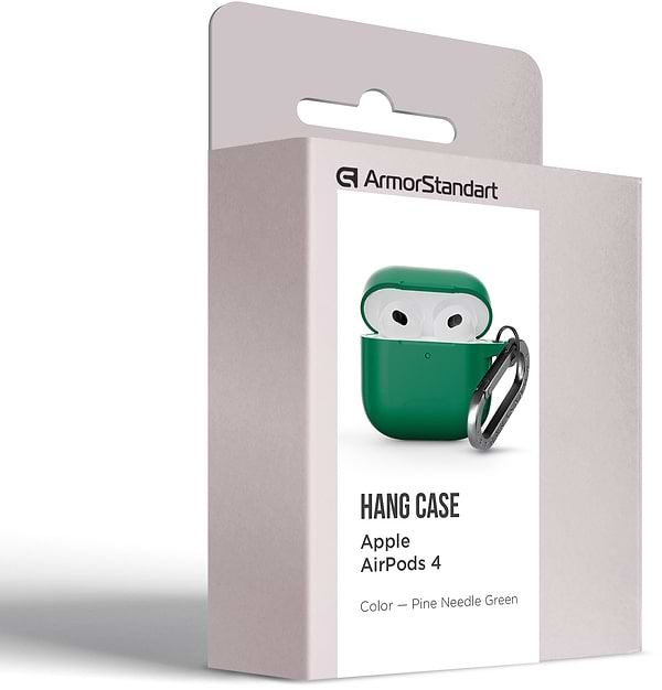 Фото - Чехол для наушников Armorstandart Hang Case for Apple AirPods 4 Needle Green (ARM81289)