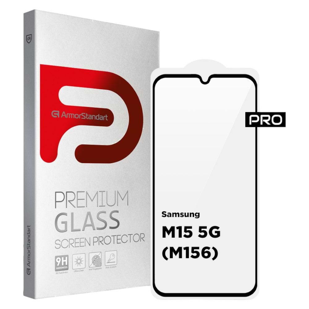 Захисне скло для смартфону Armorstandart Pro for Samsung M15 5G (M156) Black (ARM74368)