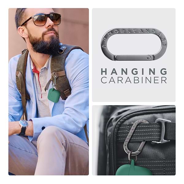 Фото - Чехол для наушников Armorstandart Hang Case for Apple AirPods 4 Needle Green (ARM81289)