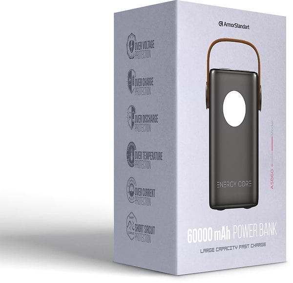 Фото - Батарея мобільна Armorstandart EnergyCore ASB60 PD100W 60000mAh Black (ARM80296)