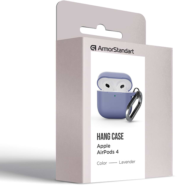 Фото - Чохол для навушників Armorstandart Hang Case for Apple AirPods 4 Lavender (ARM81282)