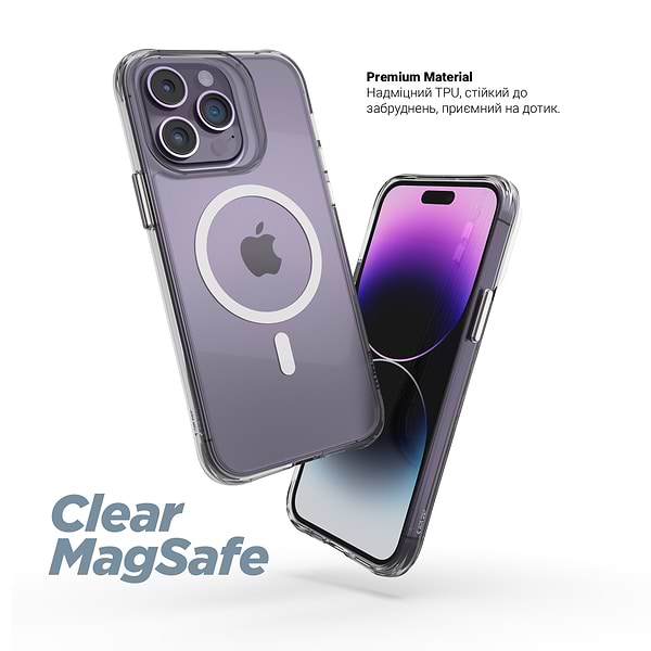 Фото - Чохол для смартфону Armorstandart Clear-C MagCase for Apple iPhone 17 Pro Max Transparent (ARM87400)