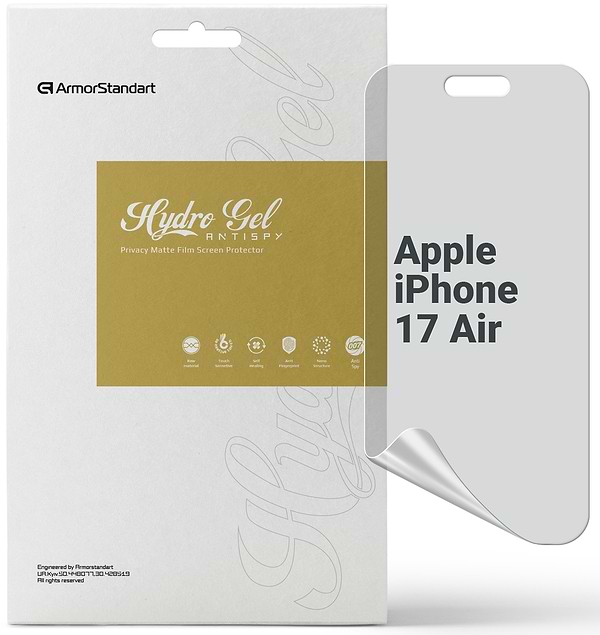 Фото - Защитная пленка для смартфона Armorstandart Anti-spy for Apple iPhone 17 Air (ARM86182)