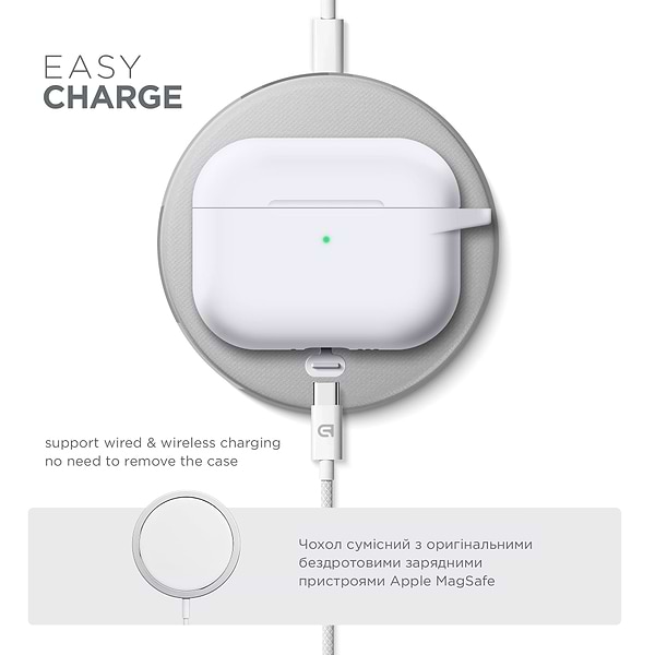 Фото - Чехол для наушников Armorstandart Hang Case for Apple AirPods Pro 3 White (ARM88284)