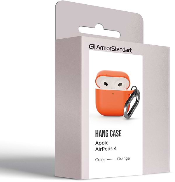 Фото - Чехол для наушников Armorstandart Hang Case for Apple AirPods 4 Orange (ARM81288)