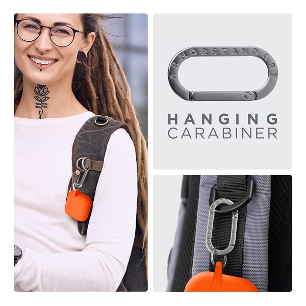 Фото - Чехол для наушников Armorstandart Hang Case for Apple AirPods 4 Orange (ARM81288)