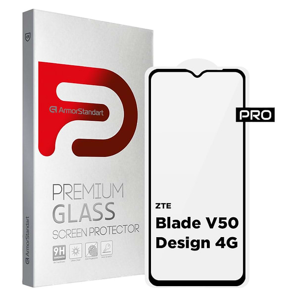 Фото - Захисне скло для смартфону Armorstandart Pro for ZTE Blade V50 Design 4G Black (ARM70680)