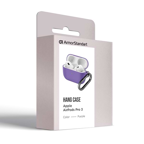 Фото - Чехол для наушников Armorstandart Hang Case for Apple AirPods Pro 3 Purple (ARM88281)