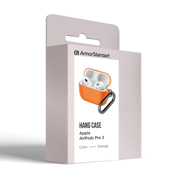 Фото - Уценка - Чехол для наушников Armorstandart Hang Case for Apple AirPods Pro 3 Orange (ARM88278)