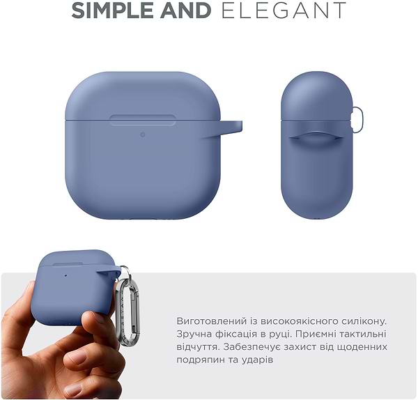 Фото - Чохол для навушників Armorstandart Hang Case for Apple AirPods 4 Lavender (ARM81282)