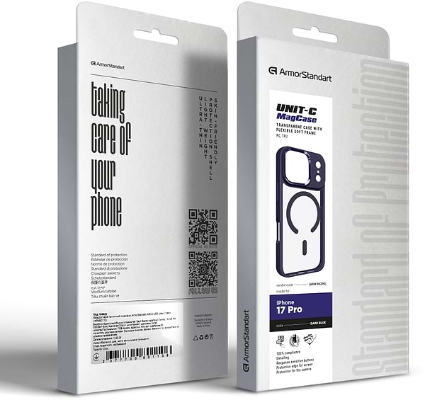Фото - Чохол для смартфону Armorstandart Unit-C MagCase for Apple iPhone 17 Pro Dark Blue (ARM86290)