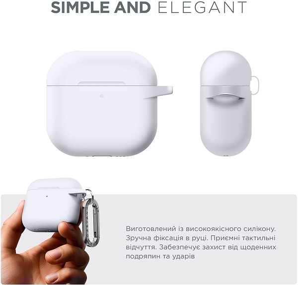Фото - Чехол для наушников Armorstandart Hang Case for Apple AirPods 4 White (ARM81295)