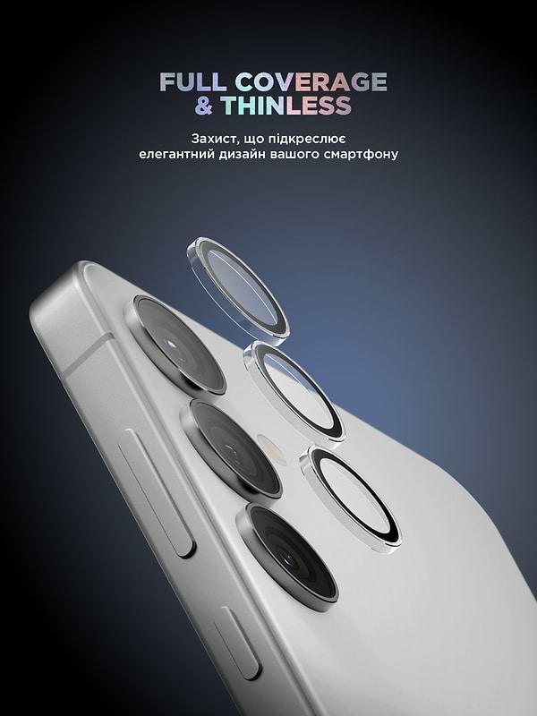 Фото - Захисне скло для смартфону Armorstandart для камери Supreme Black Icon for Samsung S24 Plus Clear (ARM76615)