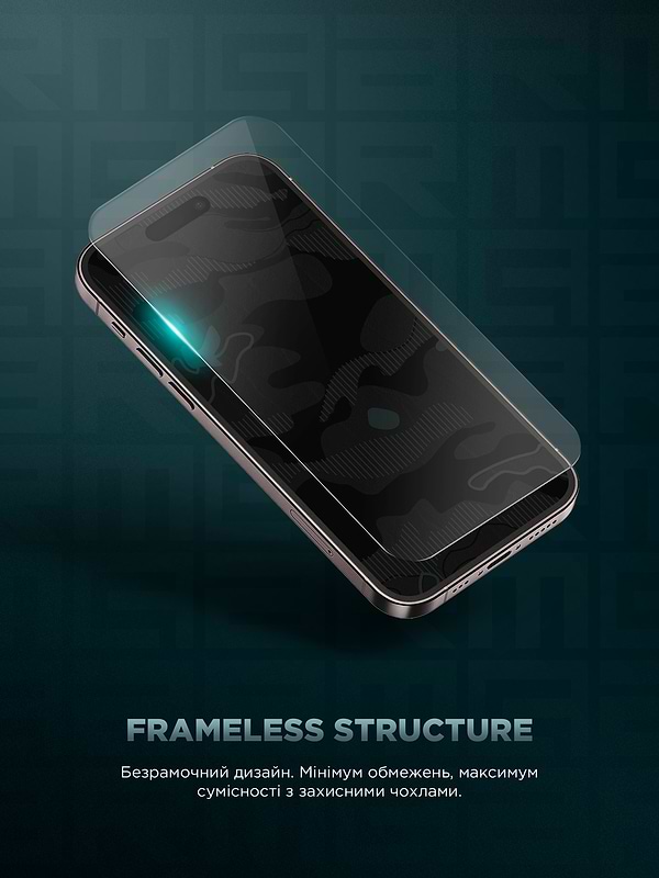 Фото - Захисне скло для смартфону Armorstandart Infinity Black Icon 2.75D for Apple iPhone 15 Pro Max (ARM77821)