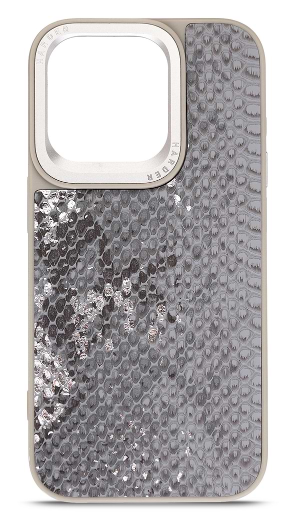 Фото - Чохол для смартфону Harder Snake Pattern for Apple iPhone 15 Pro Grey Silver (ARM76798)
