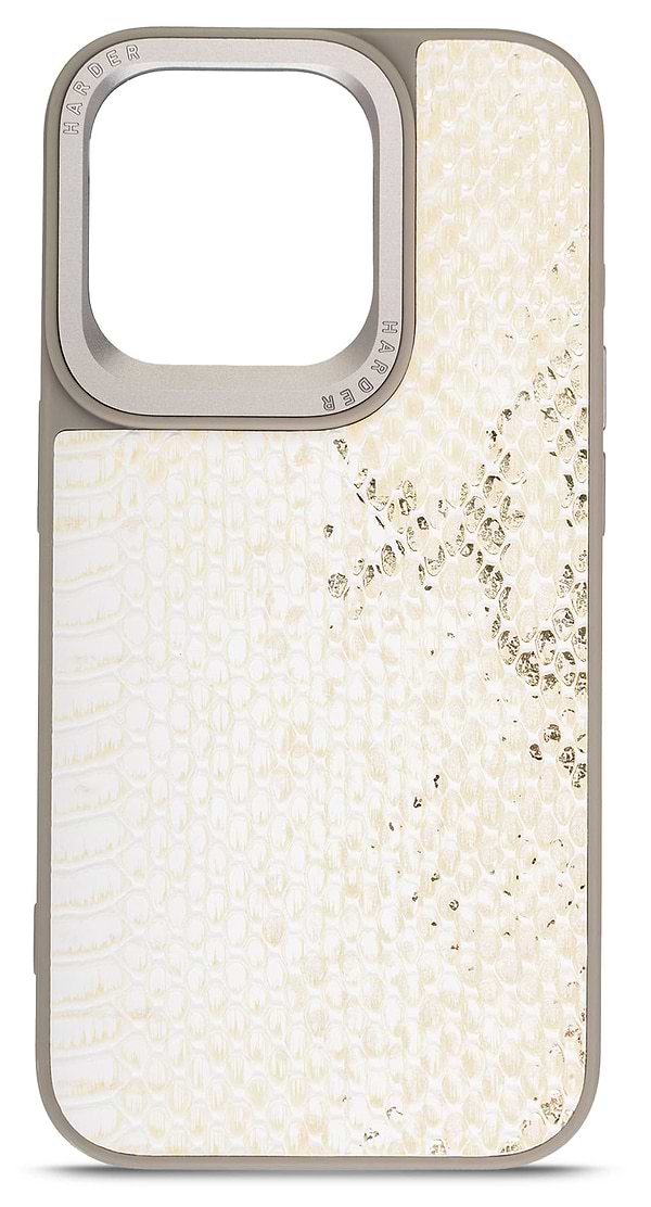 Фото - Чехол для смартфона Harder Snake Pattern for Apple iPhone 15 Pro White Cream (ARM76795)