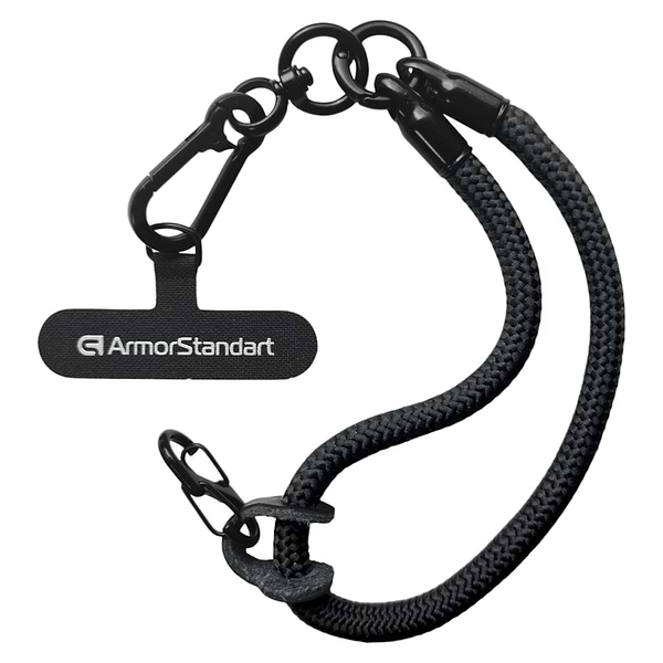 Фото - Ремінець для смартфону Armorstandart S-Rope Black Onyx with Dark holder (ARM76103)