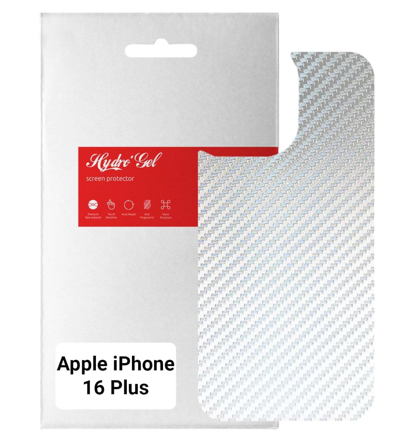 Защитная пленка для смартфона Armorstandart на заднюю панель for Apple iPhone 16 Plus Carbone Silver (ARM79606)