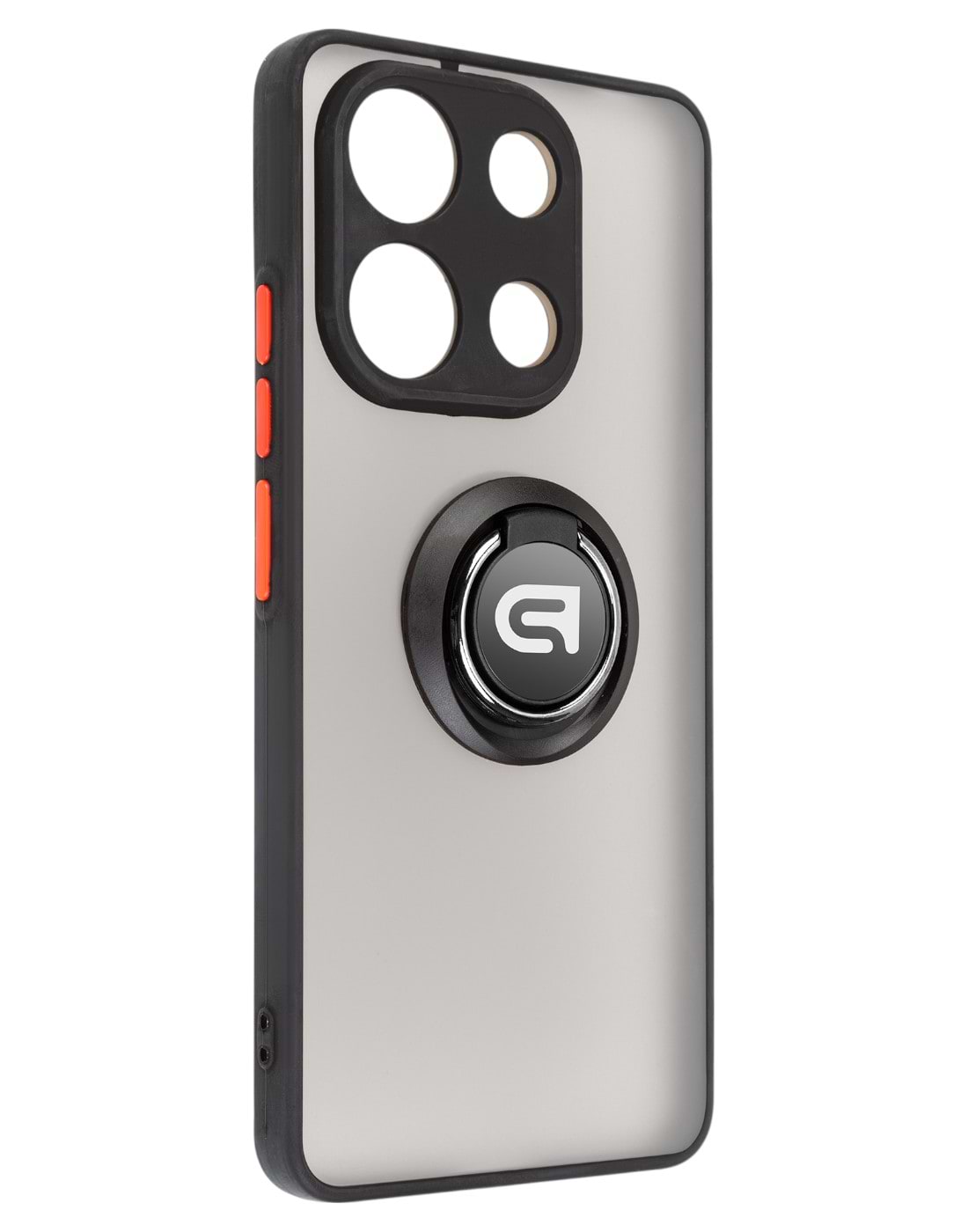 Чохол для смартфону Armorstandart Frosted Matte Ring for Xiaomi Redmi Note 13 4G Black (ARM75441) - Фото 1