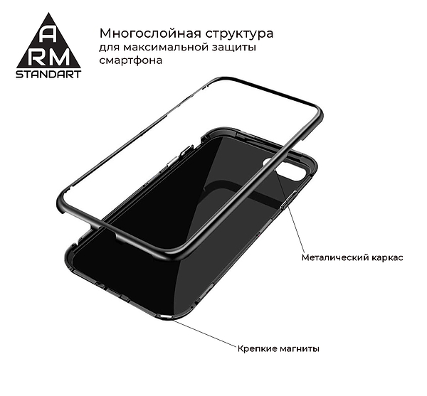 Фото - Чохол для смартфону Armorstandart Magnetic Case 1 Gen. for iPhone XS Max Red (ARM53359)