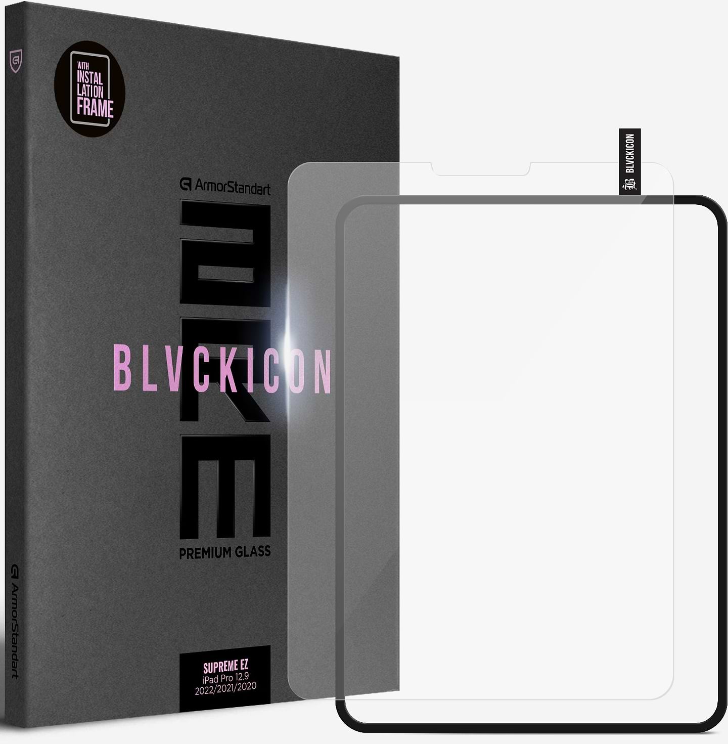 Защитное стекло для планшета Armorstandart Supreme Black Icon for Apple iPad Pro 12.9 2022/2021/2020 (ARM78109)