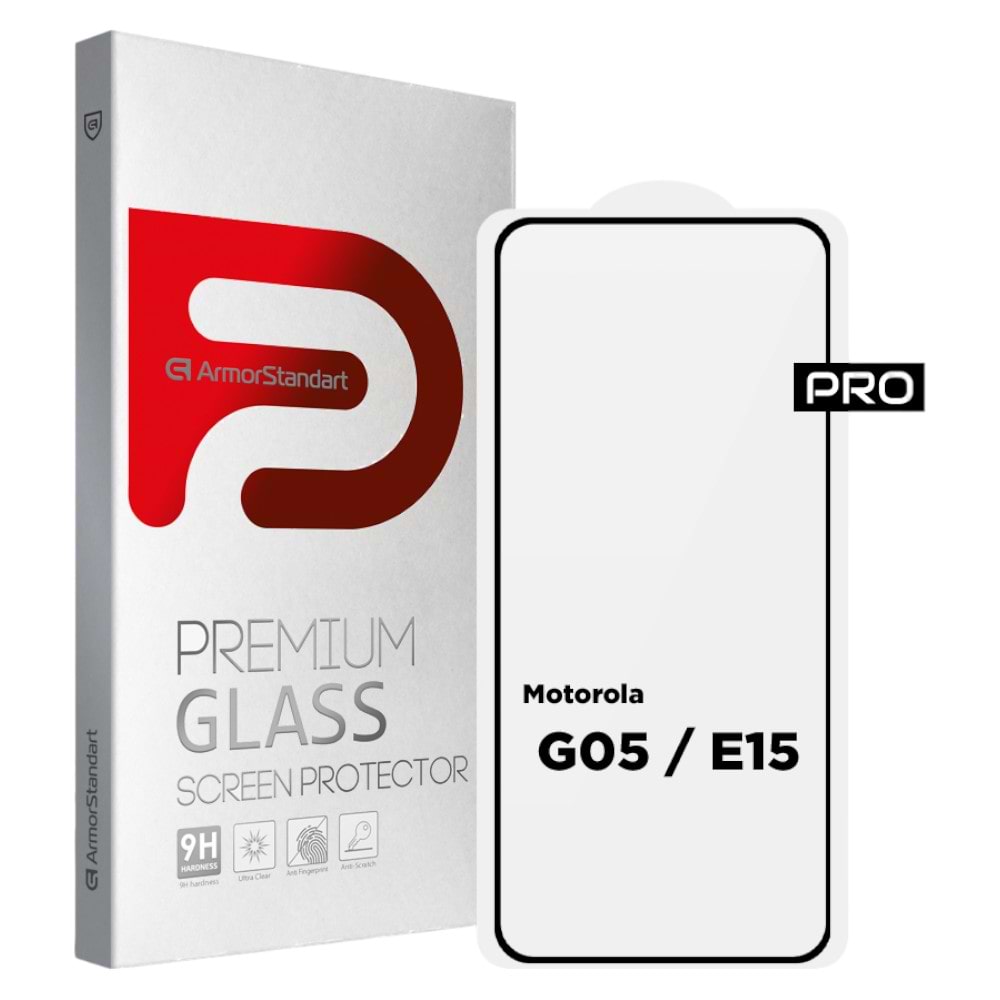 Захисне скло для смартфону Armorstandart Pro for Motorola G05/E15 Black (ARM83294) - Фото 1