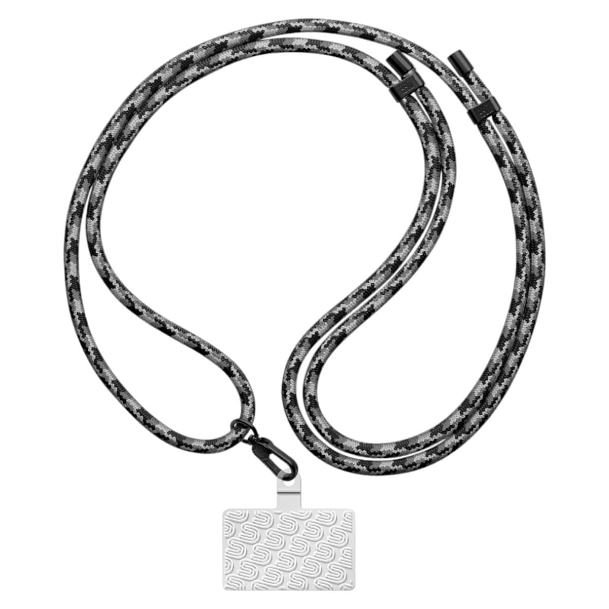 Ремінець для смартфону Armorstandart Rope Black Monochrome with Clear holder (ARM76091) - Фото 1
