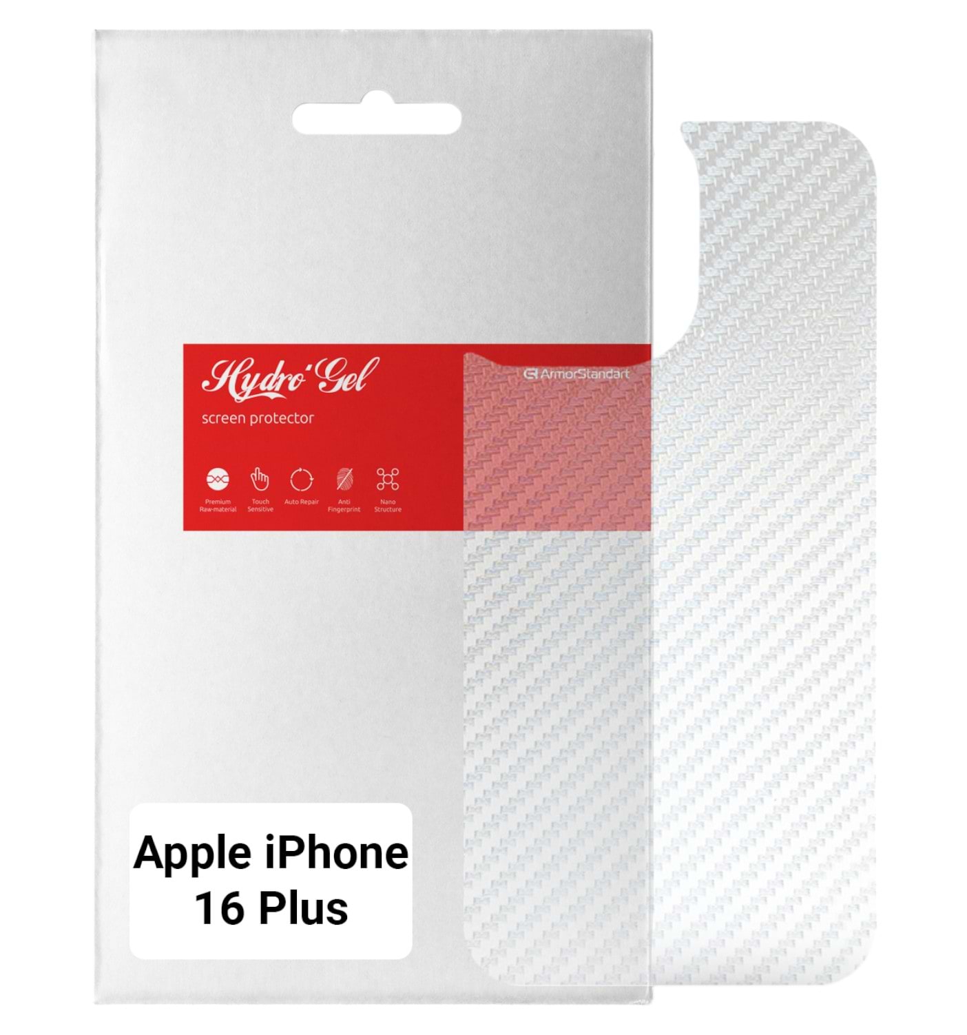 Защитная пленка для смартфона Armorstandart на заднюю панель for Apple iPhone 16 Plus Carbone Transparent (ARM79607)