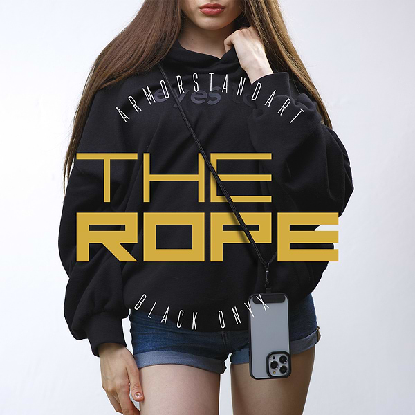 Фото - Ремінець для смартфону Armorstandart Rope Black Onyx with Dark holder (ARM67195)