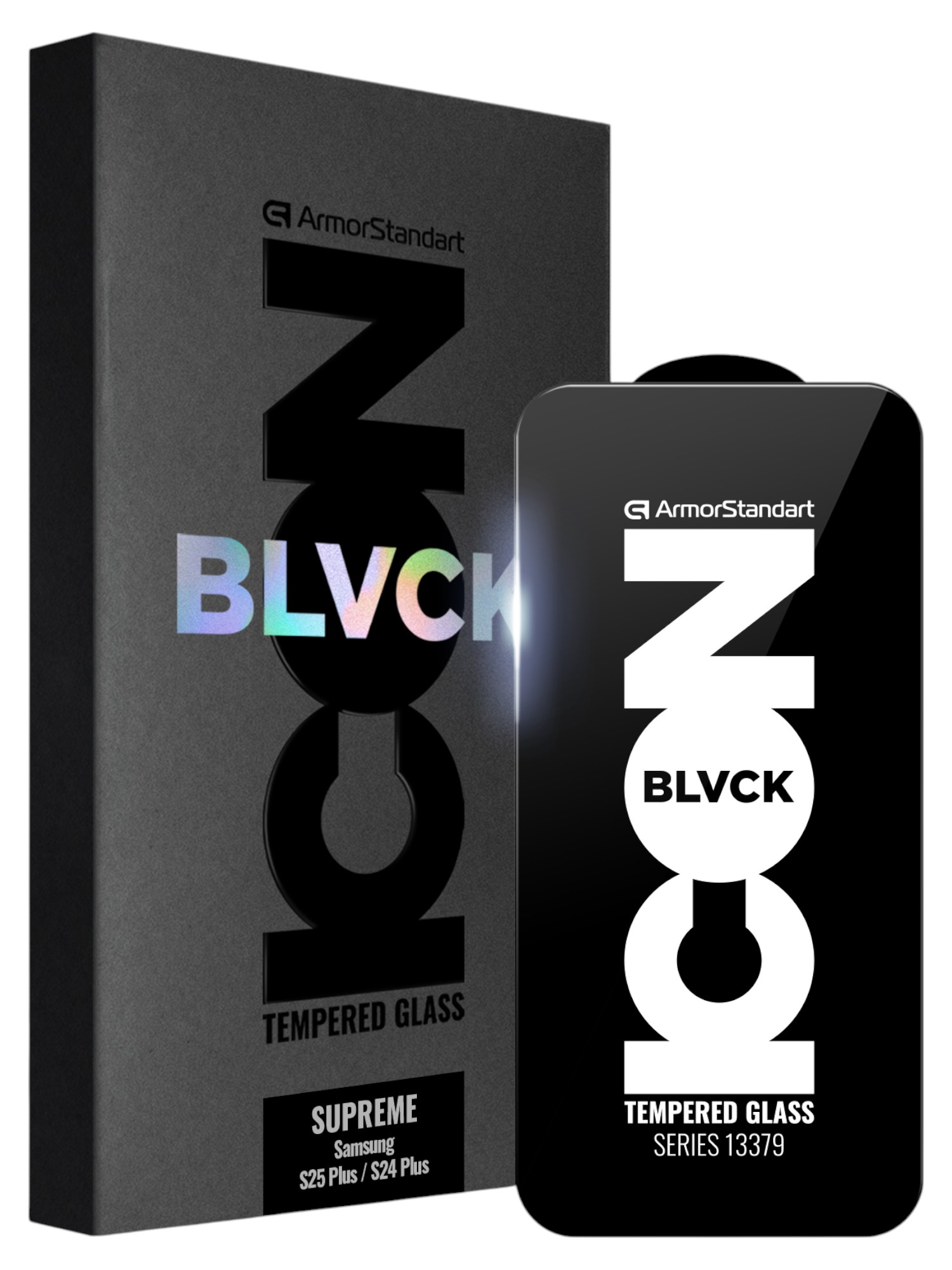 Защитное стекло для смартфона Armorstandart Supreme Black Icon for Samsung S25 Plus / S24 Plus (ARM84628)