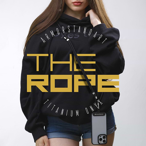 Фото - Ремінець для смартфону Armorstandart Rope Titanium Onyx with Dark holder (ARM76098)