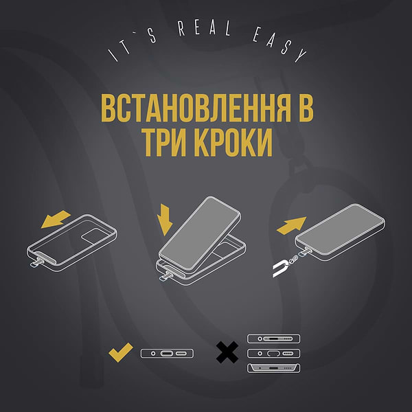 Фото - Ремінець для смартфону Armorstandart Rope Titanium Onyx with Dark holder (ARM76098)
