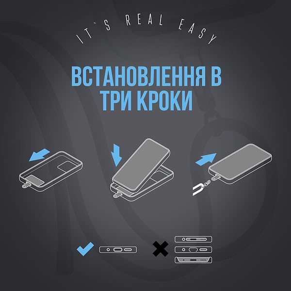 Фото - Ремешок для смартфона Armorstandart Rope Titanium Grey with Clear holder (ARM76099)