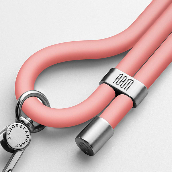 Фото - Ремінець для смартфону Armorstandart Silicone Rope Titanium Pink with Grey holder (ARM76275)
