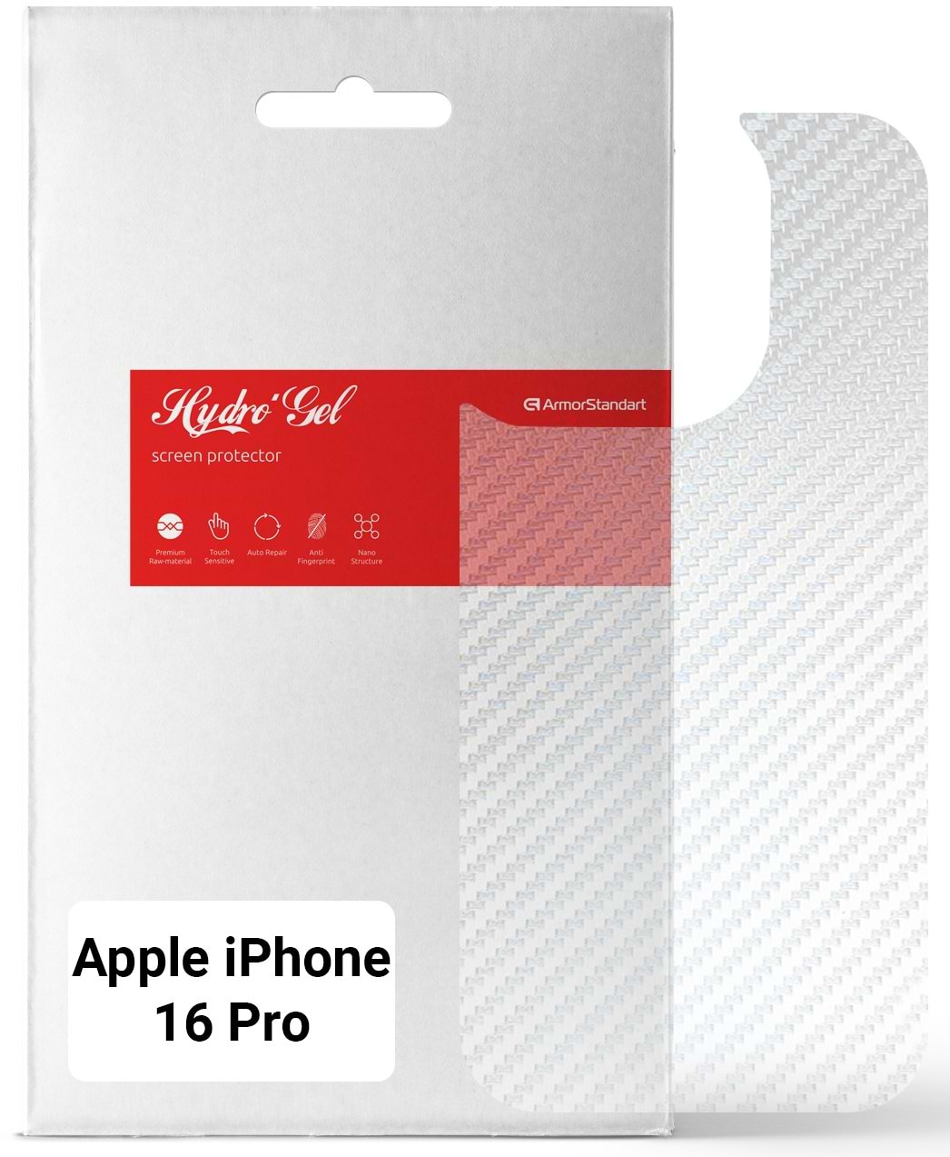 Защитная пленка для смартфона Armorstandart на заднюю панель for Apple iPhone 16 Pro Carbone Transparent (ARM79611)